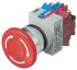 Idec TW Series Red Emergency Stop Push Button, 1NC, 22mm Cutout, Panel Mount, IP65