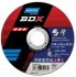 Norton Cutting Disc Aluminium Oxide Cutting Disc, 125mm x 2.5mm Thick, P40 Grit, BDX, 5 in pack