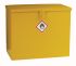 RS PRO Yellow Steel Lockable 1 Door Hazardous Substance Cabinet, 510mm x 620mm x 330mm