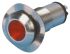 Marl Red Panel Mount Indicator, 12V dc, 13mm Mounting Hole Size, Solder Tab Termination, IP67