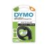 Dymo Black on White Label Printer Tape, 4 m Length, 12 mm Width