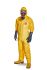 Mono desechable para hombre Tychem de color Amarillo, talla XL, propiedades: Antiestático