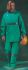 Pantalones de trabajo para Unisex, pierna 30.5plg, Verde, Antiestático, Resistente a sustancias químicas,