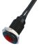 Oxley Red Panel Mount Indicator, 110V ac, 10.2mm Mounting Hole Size, Lead Wires Termination, IP66