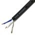 Van Damme Screened 4 Core Microphone Cable, 0.21 mm² CSA, 6mm od, 100m, Black