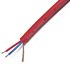 Van Damme Screened Microphone Cable, 0.22 mm² CSA, 6.35mm od, 100m, Red