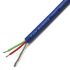 Van Damme Screened Microphone Cable, 0.22 mm² CSA, 4.85mm od, 100m, Blue