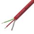 Van Damme Screened Microphone Cable, 0.22 mm² CSA, 4.85mm od, 100m, Red