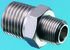 Legris LF3000 Series Straight Threaded Adaptor, R 3/4 Male to R 3/4 Male, Threaded Connection Style