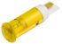 Indikátor pro montáž do panelu 10mm Zapuštěné barva Žlutá, typ žárovky: LED, 12 → 14V Signal Construct