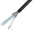 Van Damme Screened Audio & Control Cable, 0.22 mm² CSA, 9.6mm od, 25m, Black