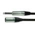 Van Damme Male 3 Pin XLR to Male 6.35mm Mono Jack  Cable, Black, 5m