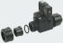 Burkert Solenoid Valve Three Part Connector Set for use with 6228 Solenoid Valve