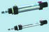 Parker Pneumatic Piston Rod Cylinder - 25mm Bore, 250mm Stroke, P1A Series, Double Acting