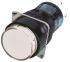 Idec Single Pole Double Throw (SPDT) Momentary White LED Push Button Switch, IP65, 16.2 (Dia.)mm, Panel Mount, 250V
