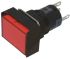 Idec Illuminated Push Button Switch, Momentary, Panel Mount, 16mm Cutout, DPDT, Red LED, 250V, IP65