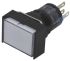 Idec Illuminated Push Button Switch, Momentary, Panel Mount, 16mm Cutout, SPDT, White LED, 250V, IP65