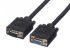 Roline VGA to VGA cable, Male to Female, 2m