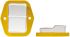 EICHOFF Druckschalter Typ Abdichtungsrahmen mit IP65-Abdeckung Gelb für Druckschalter