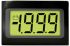 Voltímetro digital DC Lascar, con display LCD, 3.5 dígitos, precisión ±1 %, alim. 6 → 15 V cc, dim. 34mm x 21.3mm