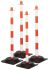 Brady Rød og hvid Afspærringsstander, H: 900 mm, sættets indhold: Fod
