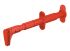 Staubli Red Grabber Clip with Right Angle Jaws, 5A, 4mm Socket