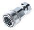 Parker Steel Female Hydraulic Quick Connect Coupling, G 3/4 Female