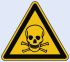 Wolk Gefahren-Warnschild, Aluminium 'Giftig', 200 mm x 200mm