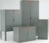 RS PRO Grey Steel Lockable 2 Door Hazardous Substance Cabinet, 1829mm x 915mm x 457mm