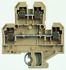 Weidmuller DK Series Brown Double Level Terminal Block, 4mm², Double-Level, Screw Termination