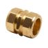 Pegler Yorkshire Brass Compression Fitting, Straight Coupler