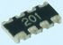 Yageo, ARC 47Ω ±1% Isolated Resistor Array, 4 Resistors, 1206 (3216M), Concave