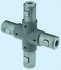 Rose+Krieger Connecting Component, Cross Connector, strut profile 40 mm
