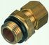 Legris Brass Pipe Fitting, Straight Compression Coupler, Male G 1/2in to Female 12mm