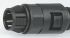Adaptaflex Push In Coupler, Conduit Fitting, 21mm Nominal Size, M20, Nylon 66, Black