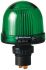 Werma EM 207 Series Green Steady Beacon, 230 V ac, Panel Mount, LED Bulb