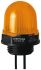 Werma EM 230 Series Yellow Steady Beacon, 24 V dc, Panel Mount, LED Bulb, IP65