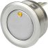 Schurter MCS 19 Series Illuminated Push Button Switch, Through Hole, 19mm Cutout, SPST, Yellow LED, IP65, IP67