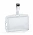 Durable Transparent Acrylic Badge holder with clip With Badge Reel