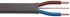 Napájecí kabel 2+Ežilový PVC plášť , Šedá, vnější průměr: 5.3 x 12.8mm, 500 V