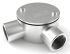 RS PRO Angle Box, Conduit Fitting, 20mm Nominal Size, 1.5mm, 316 Stainless Steel, Silver