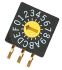 Nidec Components 16 Way PCB DIP Switch, Rotary Flush Actuator