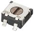 100Ω, SMD Trimmer Potentiometer 0.25W Top Adjust Copal Electronics, ST-4