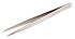 Lindstrom 120 mm, Stainless Steel, Rounded, ESD Tweezers