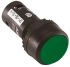 ABB Compact Green Non-Illuminated Push Button, 22mm Cutout, Maintained Actuation, NO/NC, Round Style