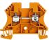 Weidmuller WDU Series Orange DIN Rail Terminal Block, 4mm², Single-Level, Screw Termination, ATEX
