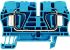 Weidmuller ZDU Series Blue Standard Din Rail Terminal, 6mm², Single-Level, Clamp Termination