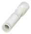 Nichifu, PC Insulated Female Crimp Bullet Connector, 0.5mm² to 0.75mm², 20AWG to 18AWG, 4.6mm Bullet diameter, Clear