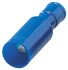 Nichifu, PC Insulated Male Crimp Bullet Connector, 2mm² to 2mm², 14AWG to 14AWG, 7.4mm Bullet diameter, Blue