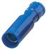 Nichifu, PCE Insulated Female Crimp Bullet Connector, 2mm² to 2mm², 14AWG to 14AWG, 6.9mm Bullet diameter, Blue
